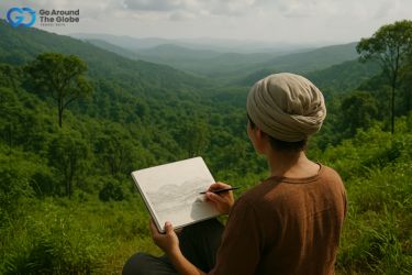 hillside view in Wayanad